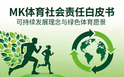 MK体育社会责任白皮书封面，展示可持续发展理念和绿色体育愿景